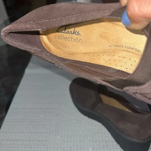 Clarks Women’s Collections Airabell Mid Shoe Brown, size11