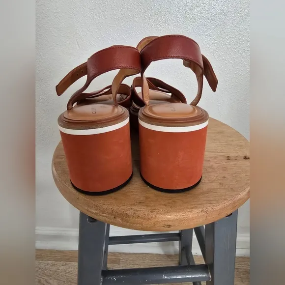 Clergerie Paris Charline Crisscross Platform Sandals Size 9