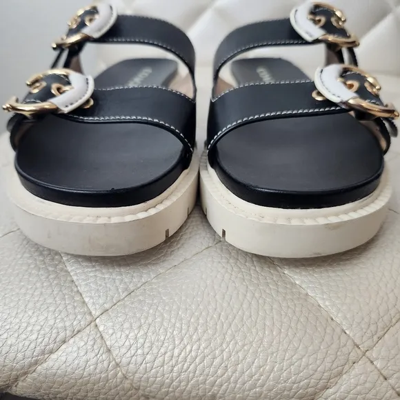 Coach Double Strap Platform Sandals