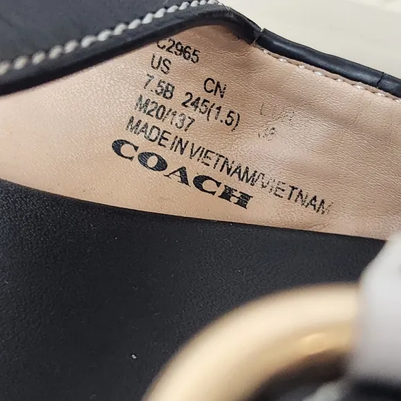 Coach Double Strap Platform Sandals