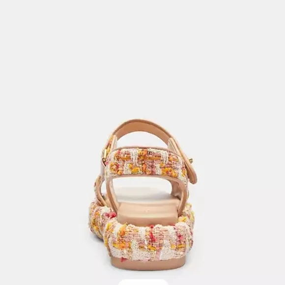 COACH Peyton Tweed Platform Sandals
