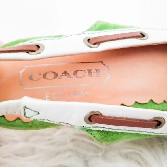 Coach Athena slingback wedge shoes