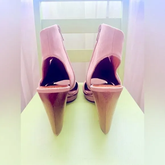 COCLICO Open toe leather Fabiano heels!  Brand new condition!  NWOT