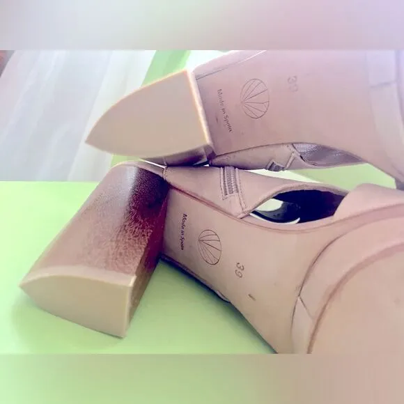COCLICO Open toe leather Fabiano heels!  Brand new condition!  NWOT