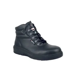 COFRA Leather Asphalt Work Boots. Heat Shield, Black,‎ Safety Toe, Size 13