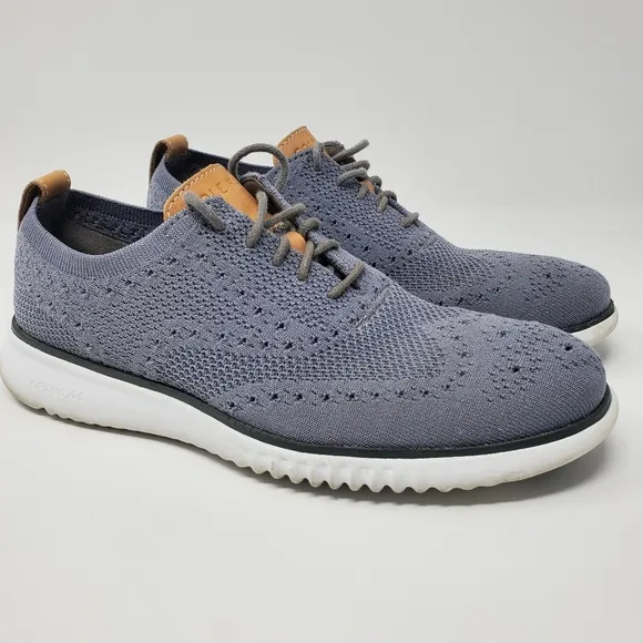 Cole Haan 2.Zerogrand‎ Stitchlite Wingtip Men Oxford Shoes Sneakers Gray Sz 7 M
