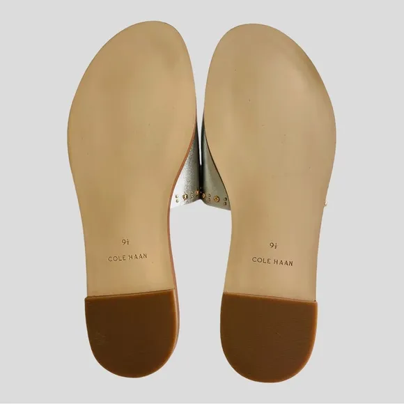 COLE HAAN ANICA  slide sandal stud embellishments size 9.5
