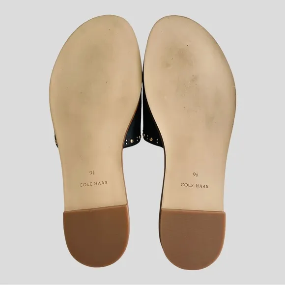 COLE HAAN ANICA  slide sandal stud embellishments size 9.5