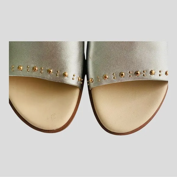 COLE HAAN ANICA  slide sandal stud embellishments size 9.5