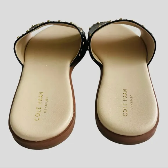 COLE HAAN ANICA  slide sandal stud embellishments size 9.5