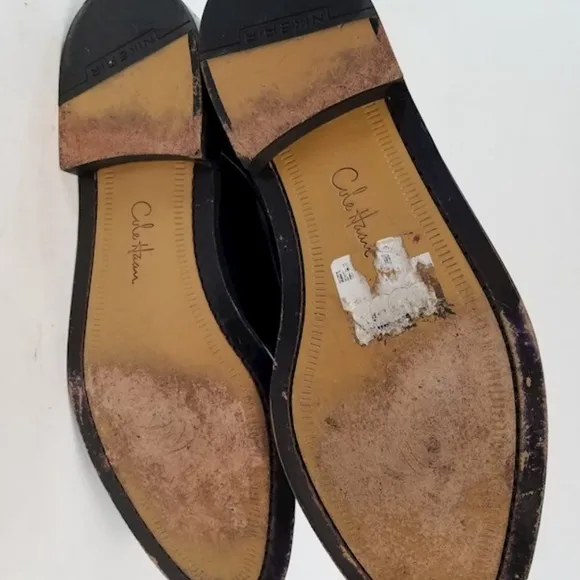 Cole Haan Black Leather Oxford Shoes Sz 10.5M ﻿ ﻿