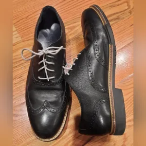 Cole Haan Black Wingtip Oxford Leather Shoes Lace Up Morris Size 10M‎ C11233