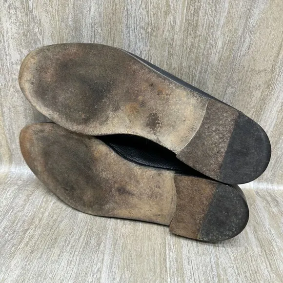 Cole Haan Bragano Loafer Shoes Mens 10D‎ Woven Brown Black Leather Tasseled