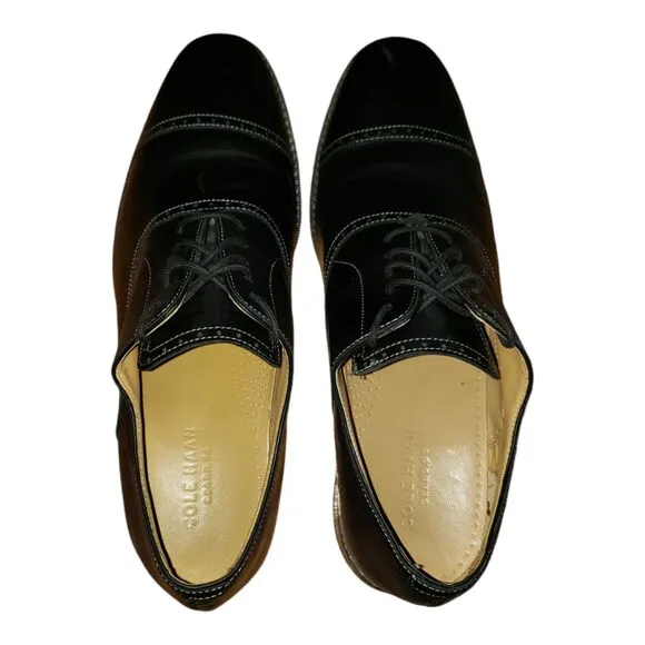 Cole Haan C12913 Cambridge Cap Toe Oxford Shoes Men's Size 10 M Grand OS Black