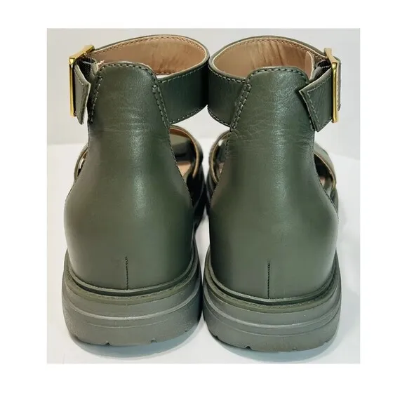 Cole Haan Fraya Womens Ankle Strap Platform Sandals Size 9 Green NEW WITHOUT BOX