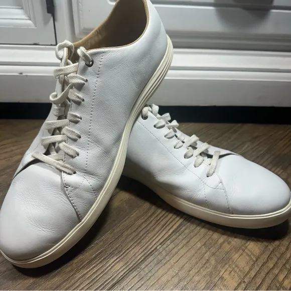 Cole Haan Grand Crosscourt Men's Size 13 M Shoes‎ White Leather Sneakers C26515