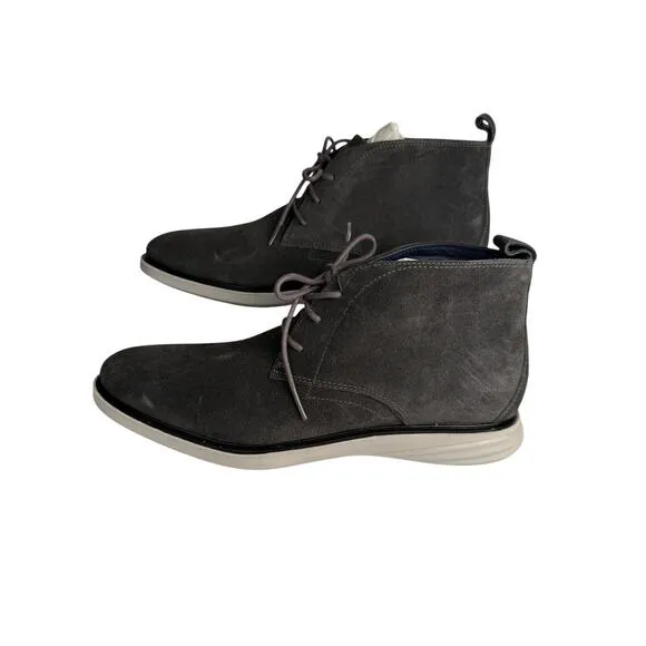 Cole Haan Grand Evolution Chukka Boot Men's‎ 11.5 Suede Leather Gray C25586 NWOB