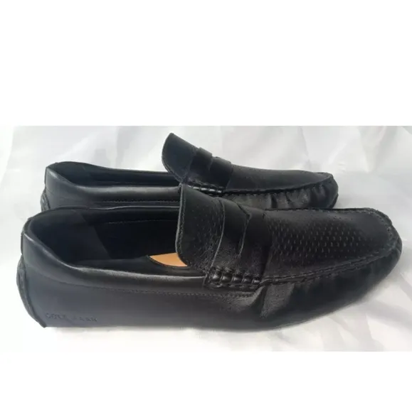 Cole Haan Grand Laser Penny Loafer Diver Shoes Men's Size 10 Black