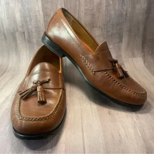 Cole Haan Grand OS Pinch Tassel Tan Brown Leather Loafer Mens Size 11 M C12770