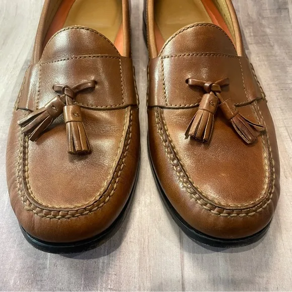 Cole Haan Grand OS Pinch Tassel Tan Brown Leather Loafer Mens Size 11 M C12770