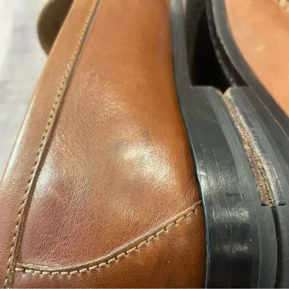 Cole Haan Grand OS Pinch Tassel Tan Brown Leather Loafer Mens Size 11 M C12770