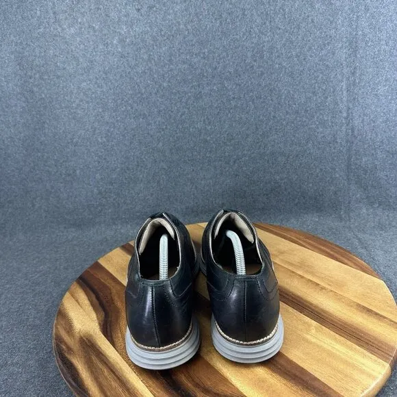 Cole Haan Grand OS Shoes Mens Size 11 Wingtip Derby Black Leather C26470