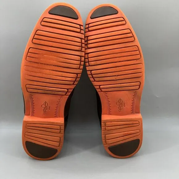 Cole Haan Great Jones Brogue Oxford Men Size 13 M Brown Orange Leather Low Shoes