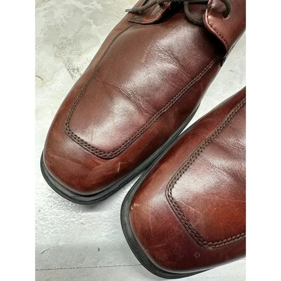 Cole Haan Henry Grand C10720 Men's US 11 M Brown Leather Lace-Up Oxford Shoes