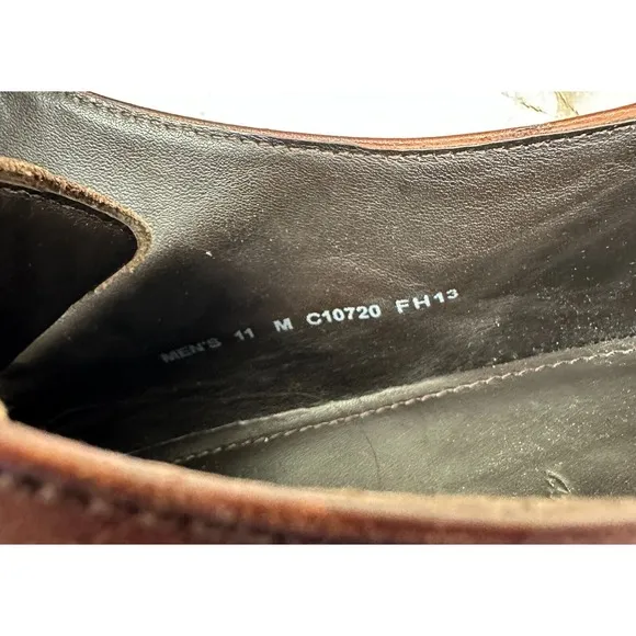 Cole Haan Henry Grand C10720 Men's US 11 M Brown Leather Lace-Up Oxford Shoes