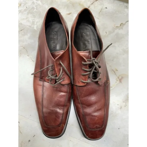Cole Haan Henry Grand C10720 Men's US 11 M Brown Leather Lace-Up Oxford Shoes