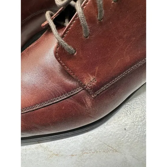 Cole Haan Henry Grand C10720 Men's US 11 M Brown Leather Lace-Up Oxford Shoes