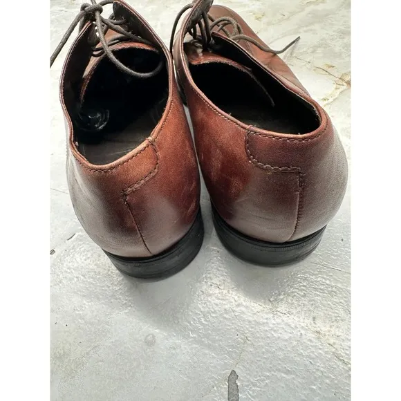 Cole Haan Henry Grand C10720 Men's US 11 M Brown Leather Lace-Up Oxford Shoes