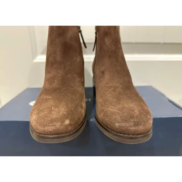 Cole Haan Holis Buckle Brown Suede Booties Size 7 NWOT Stylish Comfy Boots
