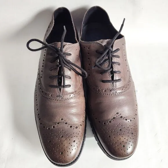 Cole Haan Leather Zero Grand 12 M Wing Oxfords Mens Casual Shoes Comfort C30720