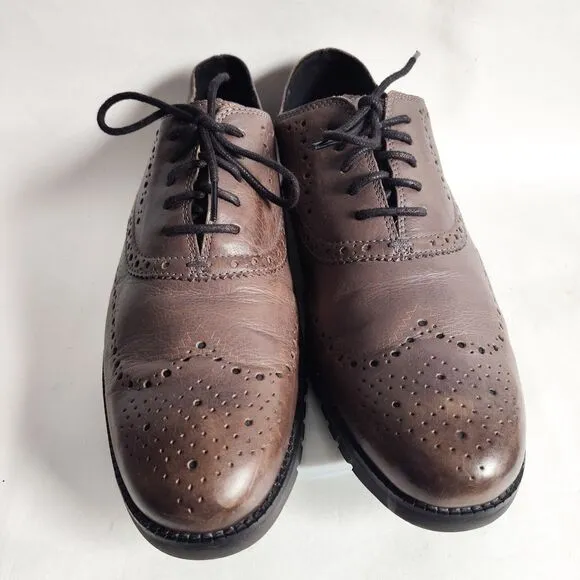 Cole Haan Leather Zero Grand 12 M Wing Oxfords Mens Casual Shoes Comfort C30720