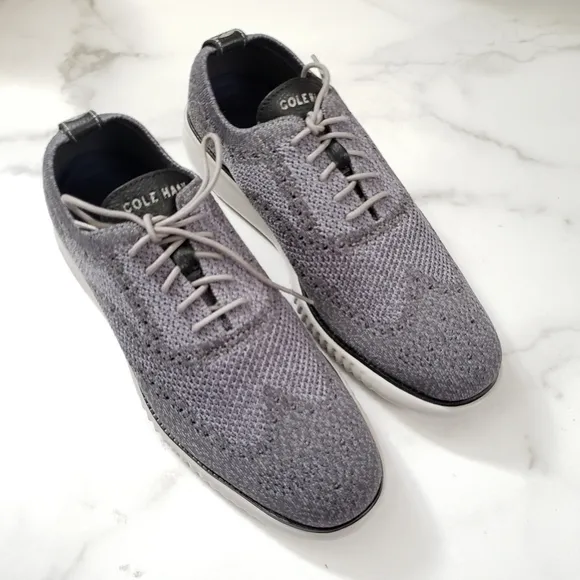 Cole Haan Men's 2.ZERØGRAND Wingtip Oxford Shoes Sneakers Knit Size 9