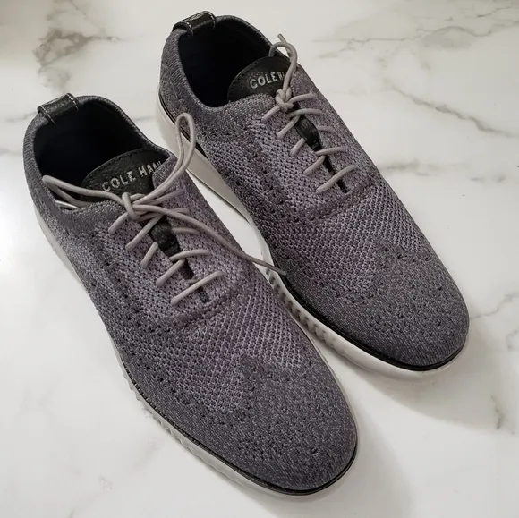 Cole Haan Men's 2.ZERØGRAND Wingtip Oxford Shoes Sneakers Knit Size 9
