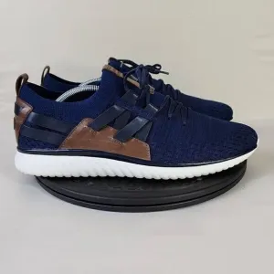 Cole Haan Men's Grand Motion Stitchlite Woven Sneaker Blue Black Brown Size 11.5