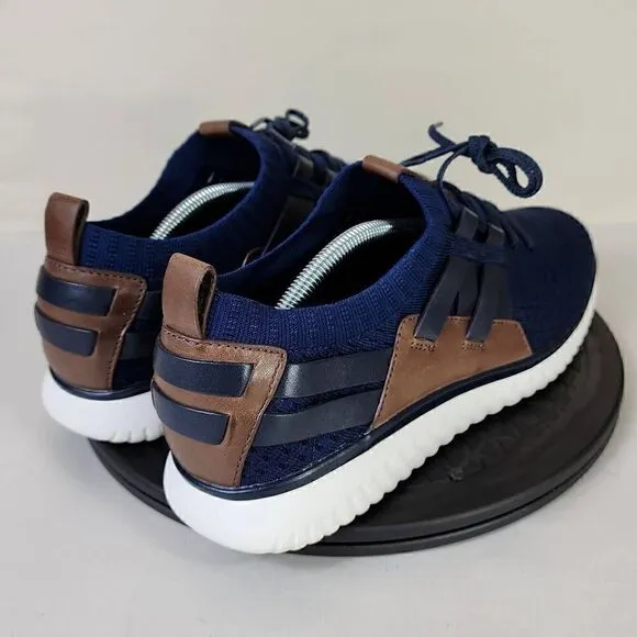 Cole Haan Men's Grand Motion Stitchlite Woven Sneaker Blue Black Brown Size 11.5