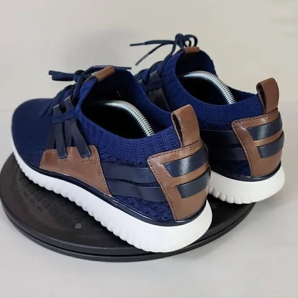 Cole Haan Men's Grand Motion Stitchlite Woven Sneaker Blue Black Brown Size 11.5