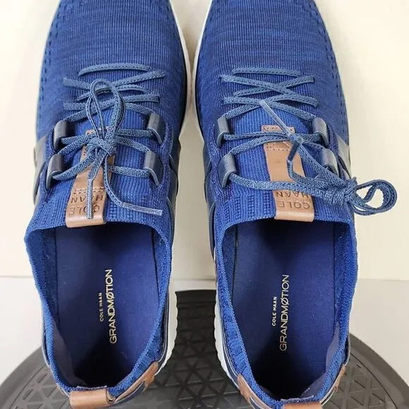 Cole Haan Men's Grand Motion Stitchlite Woven Sneaker Blue Black Brown Size 11.5