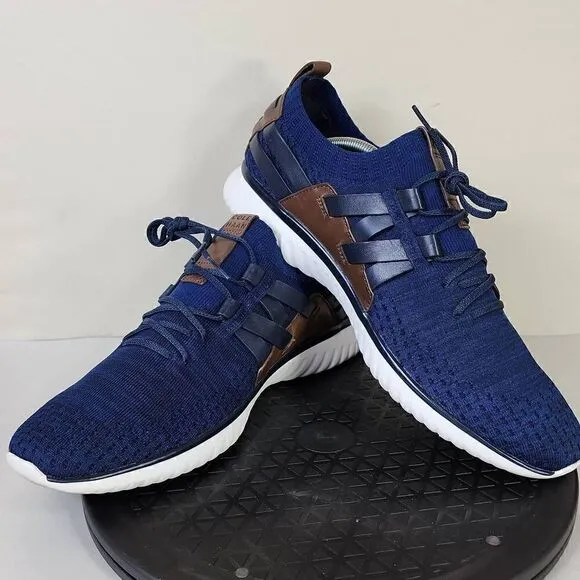 Cole Haan Men's Grand Motion Stitchlite Woven Sneaker Blue Black Brown Size 11.5