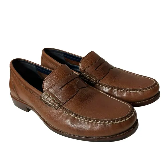 Cole Haan Mens Loafer Shoes Brown Leather Size 9M.