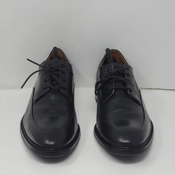 Cole Haan Men's Size 10.5M Warren Apron Toe Leather Oxfords Shoes Black C30159