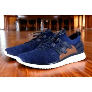 Cole Haan Navy Grand OS Motion Woven Casual Shoes Mens 12 Light Use Fast Ship