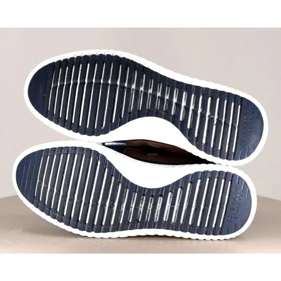 Cole Haan Navy Grand OS Motion Woven Casual Shoes Mens 12 Light Use Fast Ship