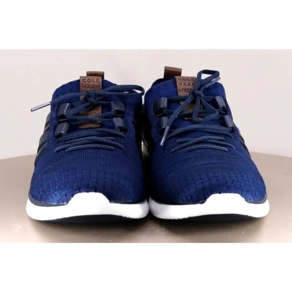 Cole Haan Navy Grand OS Motion Woven Casual Shoes Mens 12 Light Use Fast Ship