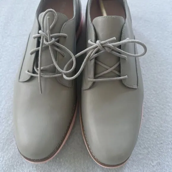 Cole Haan Øriginal Grand Oxford Women's 11 Paloma Leather W17145‎ Grey Pink