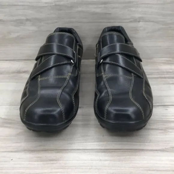 Cole Haan Sneakers Mens 9M Black Leather Hook and Loop Shoes