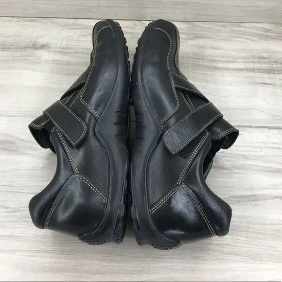Cole Haan Sneakers Mens 9M Black Leather Hook and Loop Shoes